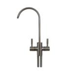 Rubinetto a 2 vie in ottone cromato con levette in metallo