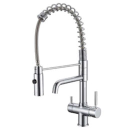 Rubinetto a 3 vie in ottone cromato mod. I-23A