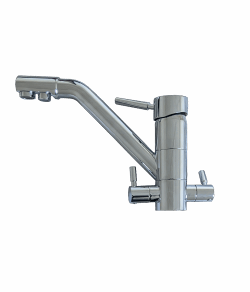 Rubinetto a 4 vie in ottone cromato mod. I-02B