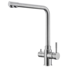 Rubinetto a 3 vie in acciaio mod. I-1401A