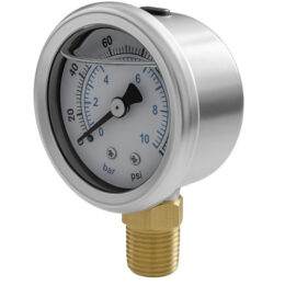 Manometro 10 bar attacco laterale